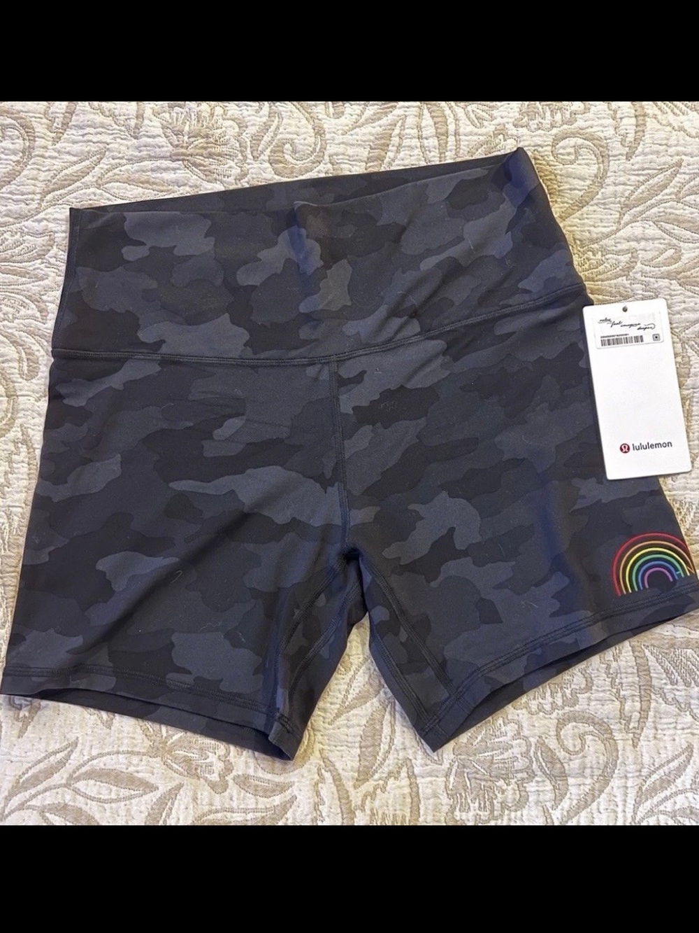 ❤️ Lululemon Align High-Rise Short Black Camo Hawaii Exclusive Size 12 NWT